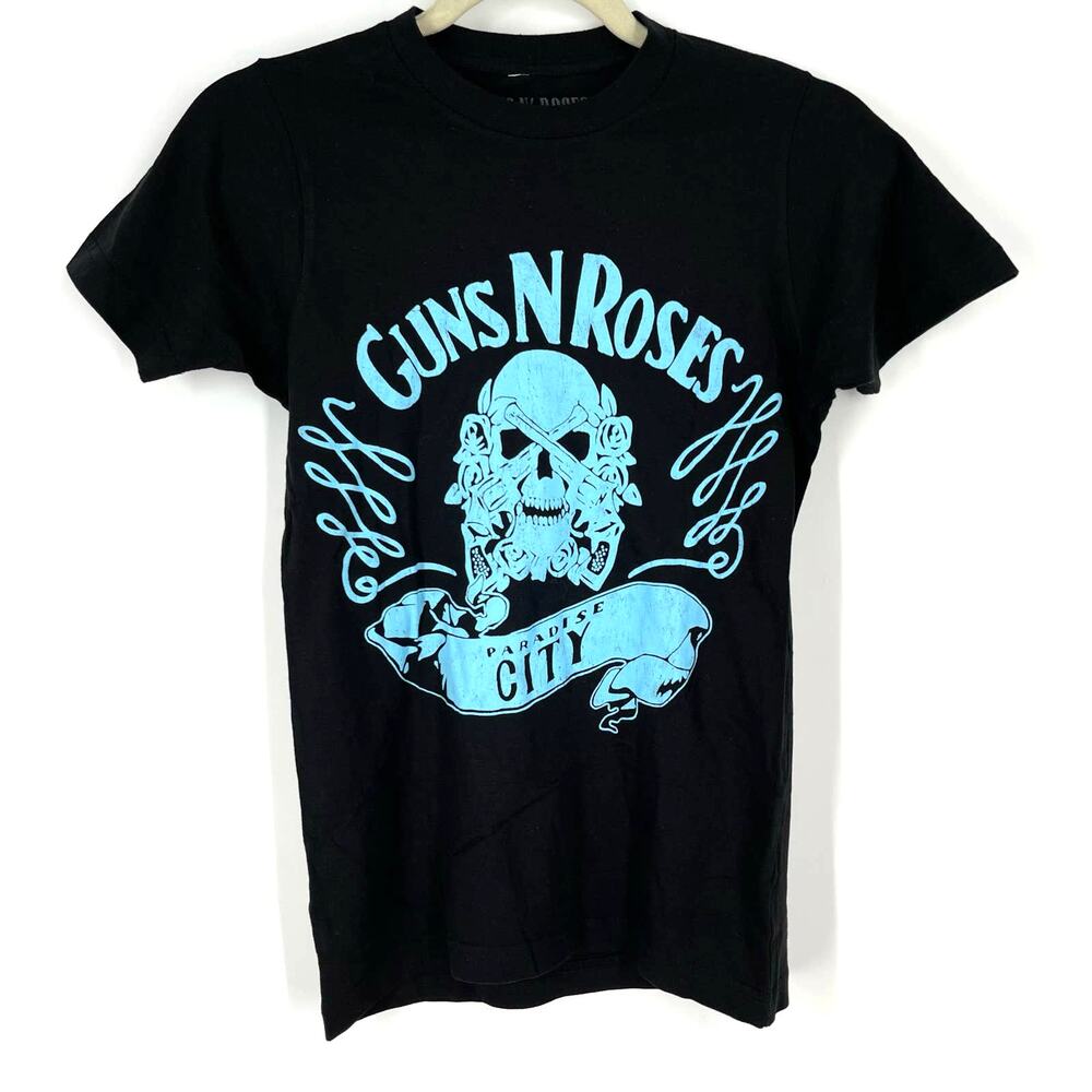 Guns N‎ Roses Paradise City Band Tee Black Women's XS NWOT